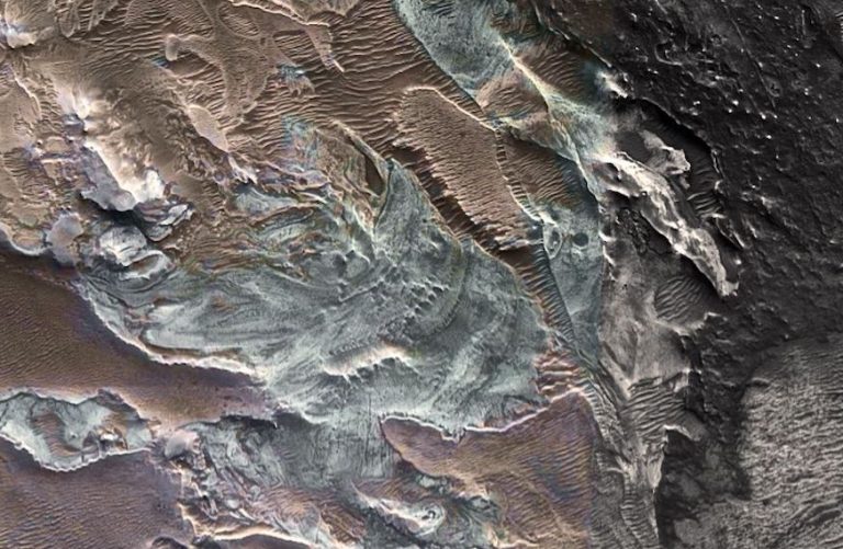 Remains Of A Modern Glacier Found Near Mars’ Equator Implies Water Ice Possibly Present At Low Latitudes On Mars Even Today