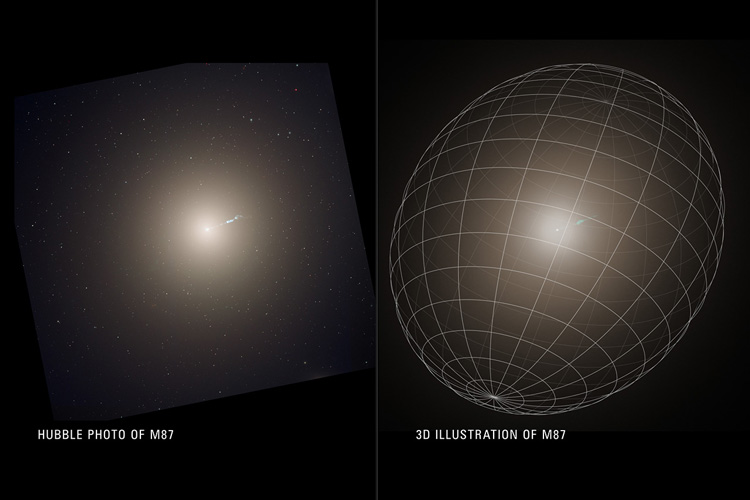 M87 In 3D: New View Of Galaxy Helps Pin Down Mass Of The Black Hole At Its Core