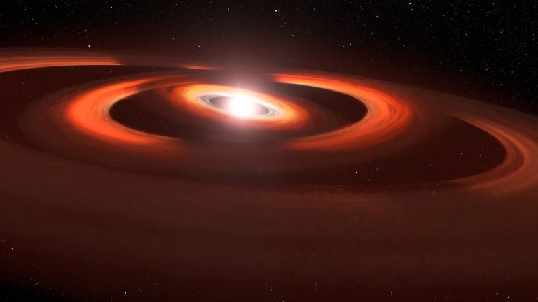 Science Release: Hubble Follows Shadow Play Around Planet-forming Disc