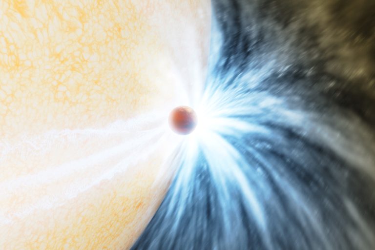 In A first, Astronomers Spot A Star Swallowing A Planet