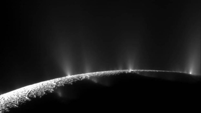 Webb Telescope Captures Giant Water Plume Coming From Saturn’s Moon Enceladus