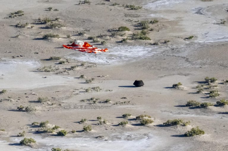 OSIRIS-REx Sample Return Capsule Lands in the Utah Desert